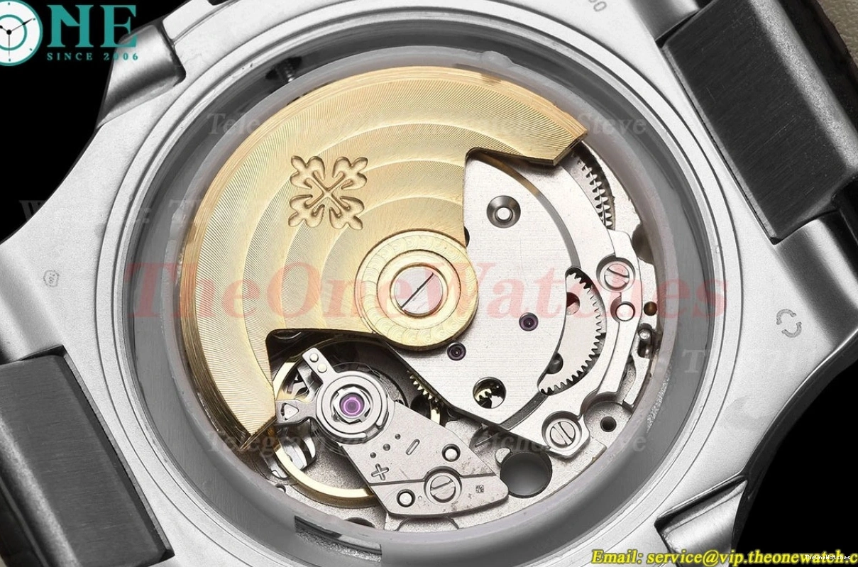 Diamond Textured White MY8215 LE SS GDF Nautilus 40mm Dial 1228